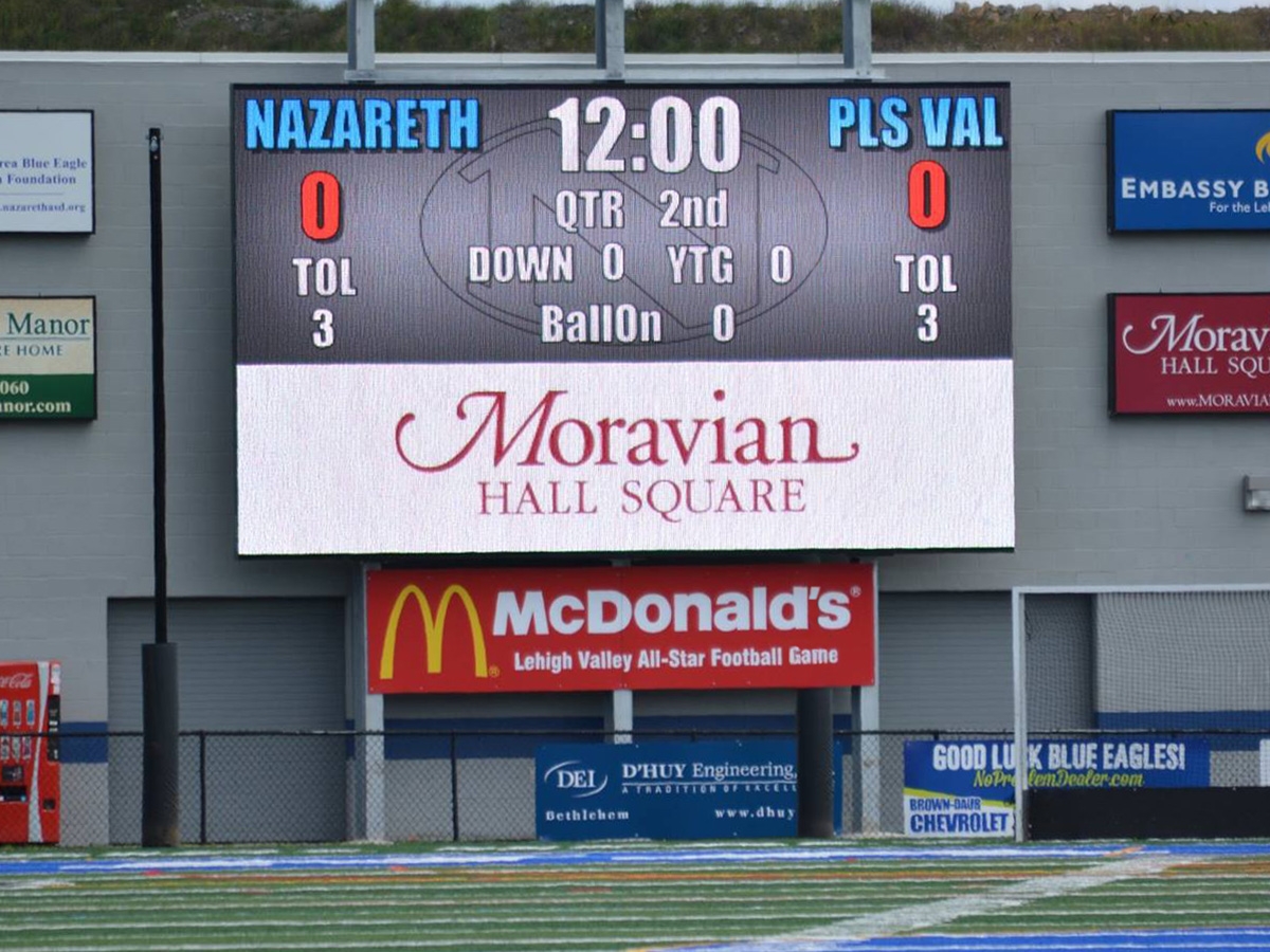 Nazareth Area High School; 16mm, 15'5" x 26', Nazareth, PA